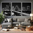 Austin Skyline Wall Art Canvas Print, Austin Downtown Night by MyGreatCanvas | Canvas Wall Art Prints | Photo Prints & Wall Decor