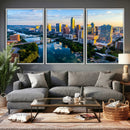 Austin Skyline Wall Art Canvas Print, Austin Downtown Night by MyGreatCanvas | Canvas Wall Art Prints | Photo Prints & Wall Decor