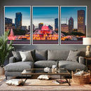 Chicago Wall Art Canvas Print - Chicago City Downtown Night by MyGreatCanvas | Canvas Wall Art Prints | Photo Prints & Wall Decor
