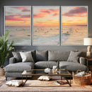 Sunset Beach Wall Art Canvas Print – Soft Coastal by MyGreatCanvas | Canvas Wall Art Prints | Photo Prints & Wall Decor