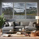 Yosemite Valley River Wall Art Canvas Print, Granite Cliffs by MyGreatCanvas | Canvas Wall Art Prints | Photo Prints & Wall Decor