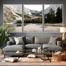 Lake Braies Alpine Landscape Wall Art Canvas Print, by MyGreatCanvas | Canvas Wall Art Prints | Photo Prints & Wall Decor