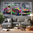 Graffiti Sports Car Street Art Wall Art Canvas Print, by MyGreatCanvas | Canvas Wall Art Prints | Photo Prints & Wall Decor