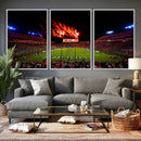 Auburn Stadium Wall Art Canvas Print, College Football Night by MyGreatCanvas | Canvas Wall Art Prints | Photo Prints & Wall Decor