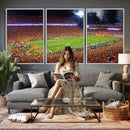 Clemson Football Stadium Wall Art Canvas Print, College