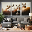 Wild Horse Herd Wall Art Canvas Print, Natural Horse by MyGreatCanvas | Canvas Wall Art Prints | Photo Prints & Wall Decor