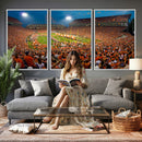 Clemson Tigers Memorial Stadium Wall Art Canvas Print