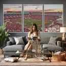 Donald W. Reynolds Razorback Stadium Wall Art Canvas Print –
