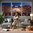 Oklahoma Memorial Stadium Wall Art Canvas Print – Oklahoma