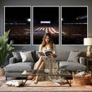 Oklahoma Memorial Stadium Wall Art Canvas Print – Oklahoma