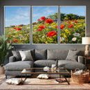 Wildflower Meadow Wall Art Canvas Print – Colorful Poppy and by MyGreatCanvas | Canvas Wall Art Prints | Photo Prints & Wall Decor