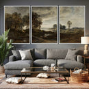 Adolf Dressler Landscape of the Oder River Wall Art Canvas by MyGreatCanvas | Canvas Wall Art Prints | Photo Prints & Wall Decor