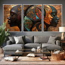 Abstract Afro American Women Wall Art Canvas Print by MyGreatCanvas | Canvas Wall Art Prints | Photo Prints & Wall Decor