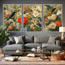 Vintage Birds and Flowers Wall Art Canvas Print, Botanical by MyGreatCanvas | Canvas Wall Art Prints | Photo Prints & Wall Decor