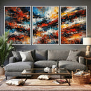 Lyrical Abstrac Wall Art Canvas Print, Orange Blue Abstract by MyGreatCanvas | Canvas Wall Art Prints | Photo Prints & Wall Decor