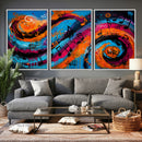 Geometric Abstract Wall Art Canvas Print, Orange Blue by MyGreatCanvas | Canvas Wall Art Prints | Photo Prints & Wall Decor