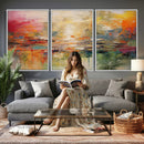 Colorful Abstract Canvas Wall Art — Large Textured Oil by MyGreatCanvas | Canvas Wall Art Prints | Photo Prints & Wall Decor