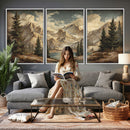 Drip Style Forest Lake Gold Art — Abstract Expressionist by MyGreatCanvas | Canvas Wall Art Prints | Photo Prints & Wall Decor