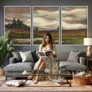 Gustav Macoun Heathland Canvas Print, Czech Landscape Oil by MyGreatCanvas | Canvas Wall Art Prints | Photo Prints & Wall Decor