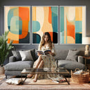 Abstract Geometric Wall Art Canvas Print, Mid Century Modern by MyGreatCanvas | Canvas Wall Art Prints | Photo Prints & Wall Decor