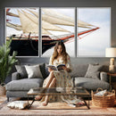 Sailboat Wall Art Canvas Print, Vintage Ship Bow Framed by MyGreatCanvas | Canvas Wall Art Prints | Photo Prints & Wall Decor