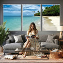 Puerto Rico Beach Paradise Wall Art – Tropical Coastal Print by MyGreatCanvas | Canvas Wall Art Prints | Photo Prints & Wall Decor