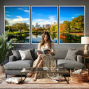 Charlotte Skyline Canvas Wall Art Print – North Carolina Cityscape Photography Print by MyGreatCanvas | Canvas Wall Art Prints | Photo Prints & Wall Decor