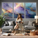 Colorful Abstract Canvas Wall Art Print, Vibrant Popup Color Art Print