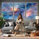 Colorful Abstract Canvas Wall Art Print, Vibrant Popup Color Art Print