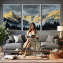 Abstract Mountain Wall Art Canvas Print Modern Landscape Painting Print