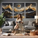 Abstract Mountain Wall Art Canvas Print Modern Landscape Painting Print