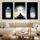 Women and Yoga Wall Art Canvas Print