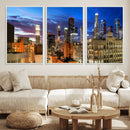Los Angeles Night Wall Art Canvas Print