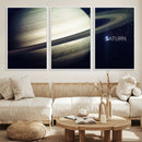 Framed Saturn Wall Art Canvas Print