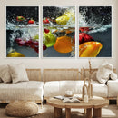 Kithen Vegetables World Wall Art Canvas Print