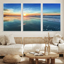 Blue Sky and Beach Wall Art Canvas Print