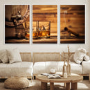 Rustic Whiskey and Barrel Canvas Print by MyGreatCanvas | Canvas Wall Art Prints | Photo Prints & Wall Decor