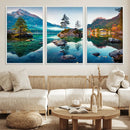 Crystal Clear Lake Wall Art | Mountains Wall Art Canvas | 3 by MyGreatCanvas | Canvas Wall Art Prints | Photo Prints & Wall Decor
