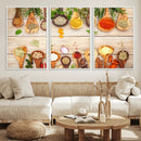 Kitchen Spice on the Table Wall Art, Kitchen Spice Wall Art by MyGreatCanvas | Canvas Wall Art Prints | Photo Prints & Wall Decor