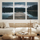 Wooden Bridge Near Lake Wall Art Canvas Print by MyGreatCanvas | Canvas Wall Art Prints | Photo Prints & Wall Decor