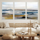 Abstract Landscape Wall Art Canvas | 3 Panel Modern Blue, by MyGreatCanvas | Canvas Wall Art Prints | Photo Prints & Wall Decor