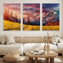 Mountain and Daylight Red Sunset Wall Art Canvas Print by MyGreatCanvas | Canvas Wall Art Prints | Photo Prints & Wall Decor