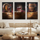 Wine and Barrels Wall Art Canvas Print by MyGreatCanvas | Canvas Wall Art Prints | Photo Prints & Wall Decor