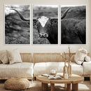 Western Home Wall Art Canvas Print, Framed Texas Longhorn by MyGreatCanvas | Canvas Wall Art Prints | Photo Prints & Wall Decor