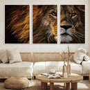 Mighty Lion Wall Art Canvas Print – Majestic Animal Portrait