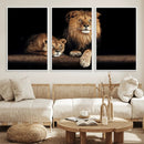 Lion Canvas Wall Art – Majestic Animal Print Artwork for by MyGreatCanvas | Canvas Wall Art Prints | Photo Prints & Wall Decor