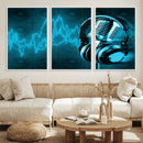 Music and Microphone Wall Art Canvas Print by MyGreatCanvas | Canvas Wall Art Prints | Photo Prints & Wall Decor