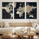 World Map Canvas Print – Detailed Map of the World Wall Art by MyGreatCanvas | Canvas Wall Art Prints | Photo Prints & Wall Decor
