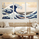 Wall Art Kanagawa Canvas Artwork Abstract Print