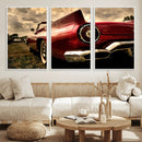 Red Classic Car Wall Art Canvas Print by MyGreatCanvas | Canvas Wall Art Prints | Photo Prints & Wall Decor